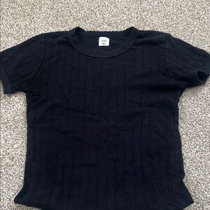 Leset pointelle t shirt